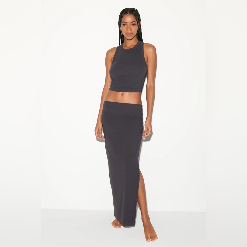SPIRITUAL GANGSTER RAQUEL RIB MAXI SKIRT
